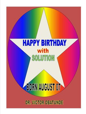 cover image of BORN AUGUST 07